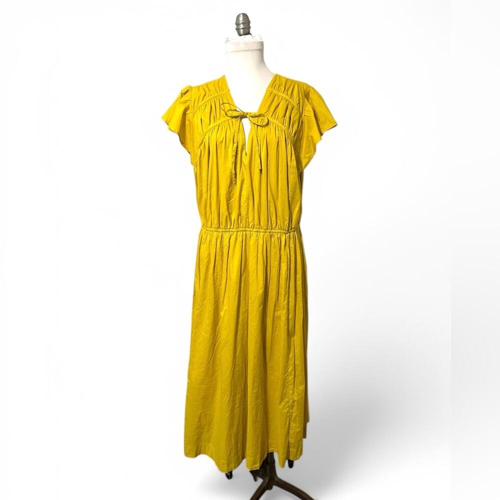 Lane Bryant Mustard Yellow Midi Dress